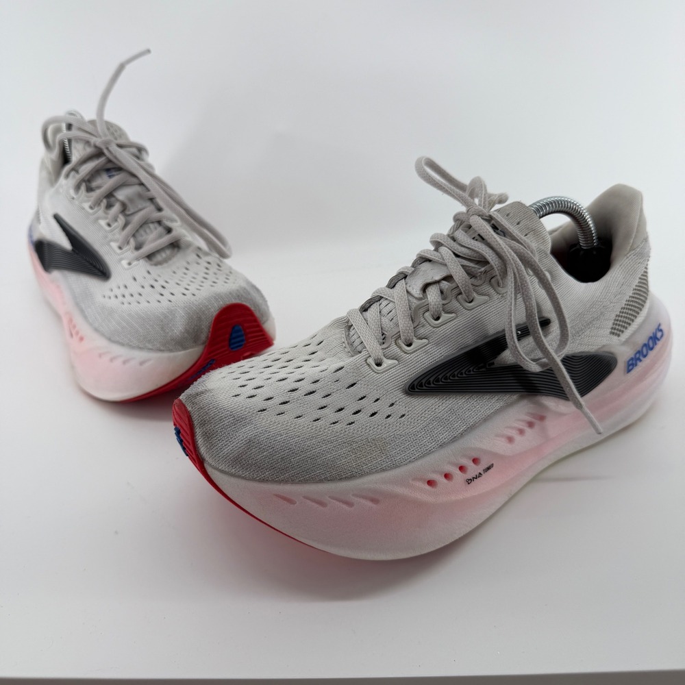 Brooks Glycerin Max Womens Running Shoes Oyster Pink Blue 1204361B118 Size 8